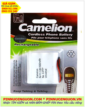 Camelion C377, Pin điện thoại bàn không dây Camelion C377 (3.6v-AA600mAh) /Nhận hàn ghép pin